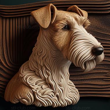 3D model st Foxterrier dog (STL)